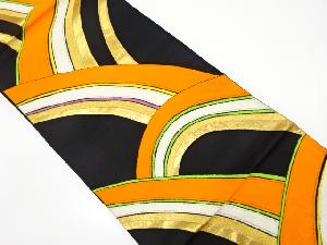 アンティーク　青海波模様織り出し袋帯（着用可）